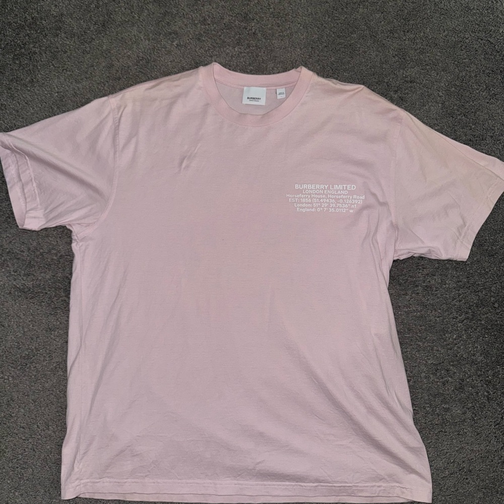 Burberry Soft Pink Short Sleeve Shirt
